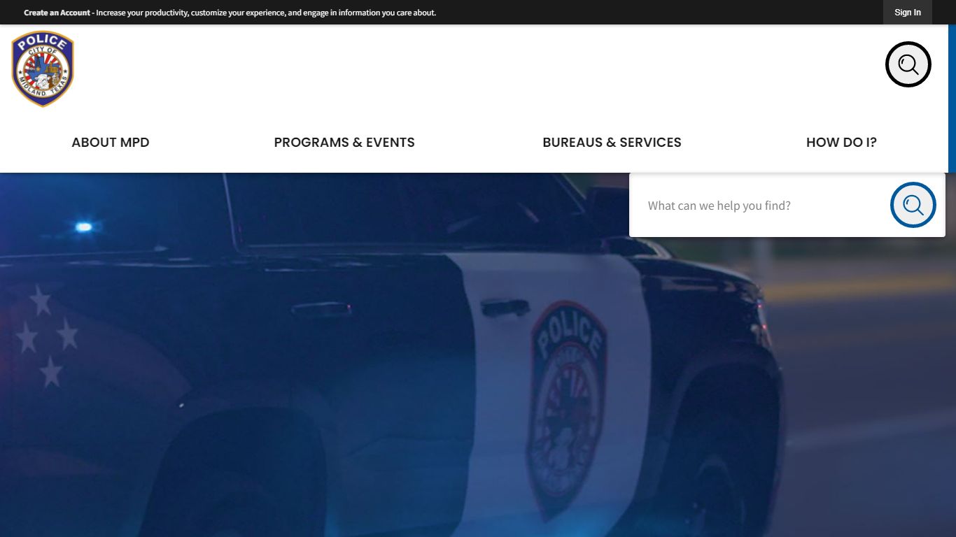 Police Department | Midland, TX - Official Website